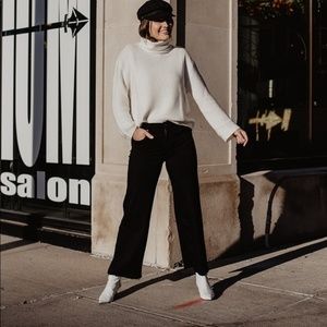 reformation stretch flood jeans